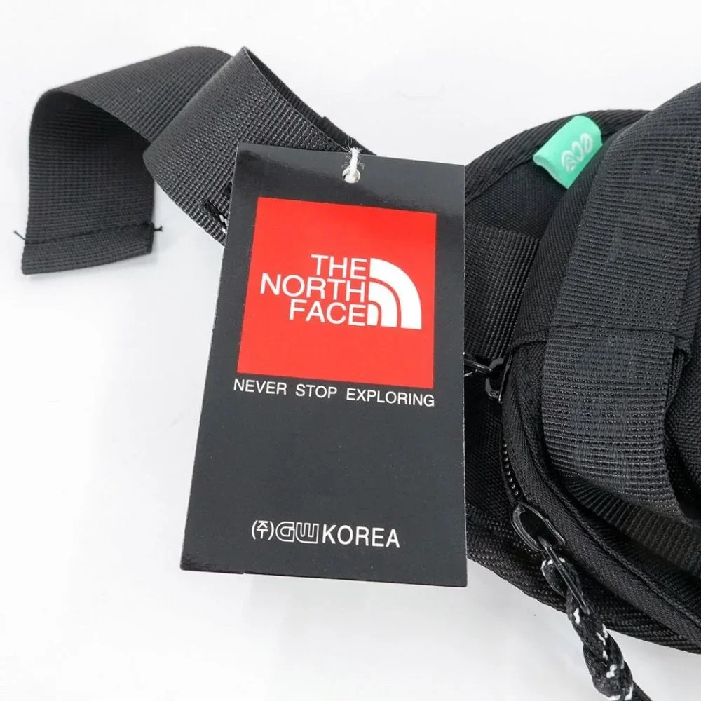 The North Face Breeze Hip Sack Body Bag One Shoulder Camp Cross Bag Black - Picture 10 of 13